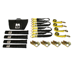 Protected: Soft Tie-Down Kit with Axle Straps and Snap Hook Ratchets
